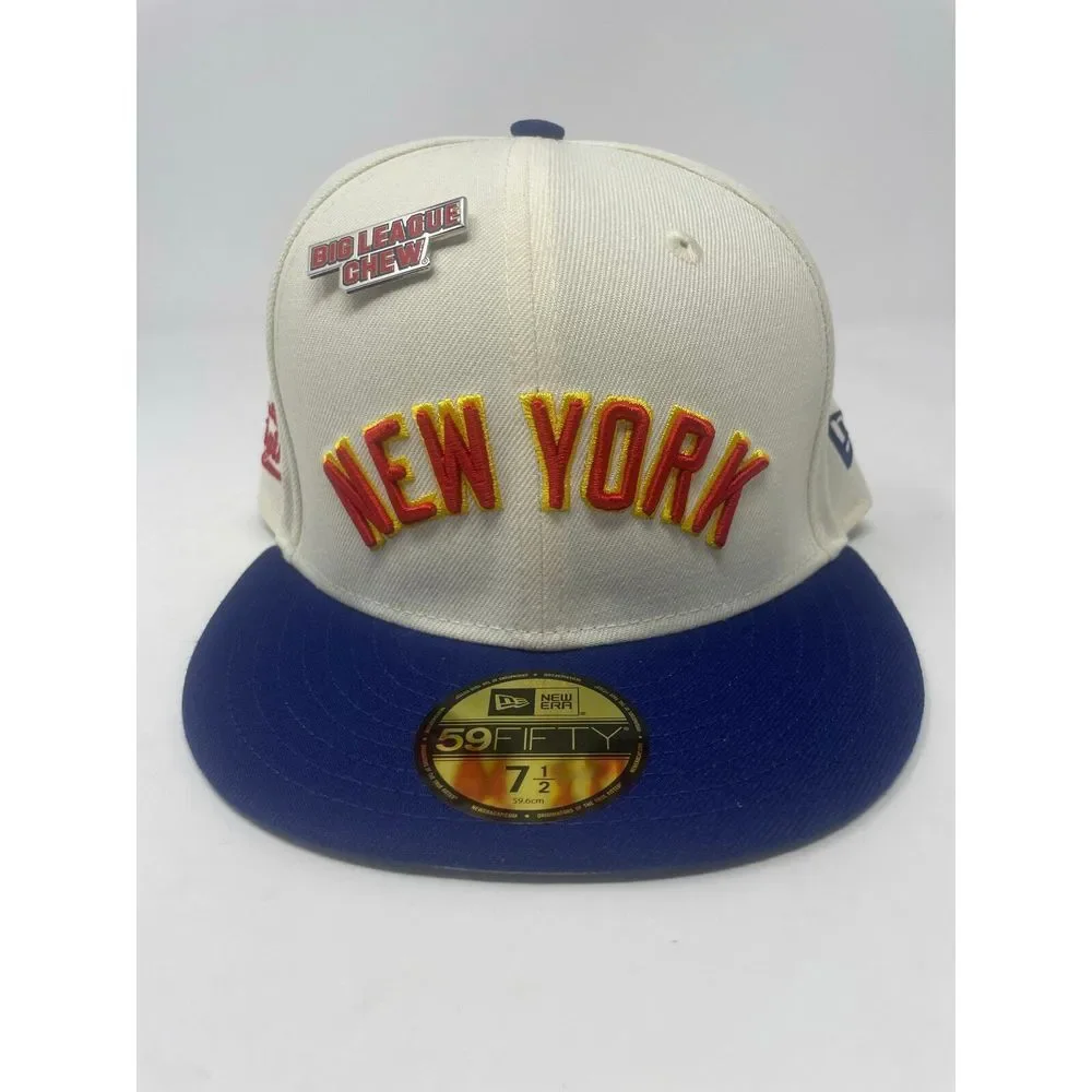 New Era New York Yankees x Big League Chew 59FIFTY Fitted Hat Mens Size 7 1/2‎